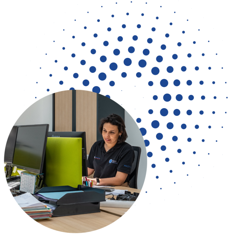 Personne du call center VSF