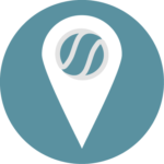 Pictogramme localisation région Sud Est gris bleu