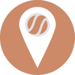 Pictogramme localisation région Sud Est marron clair