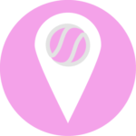 Pictogramme localisation région Nord Ouest rose clair
