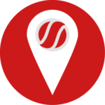 Pictogramme localisation région Sud Ouest rouge