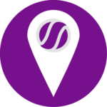Pictogramme localisation région Sud Ouest violet foncé